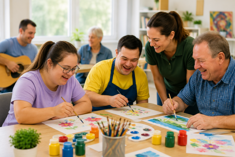 NDIS Day Program participants engaging in community activities