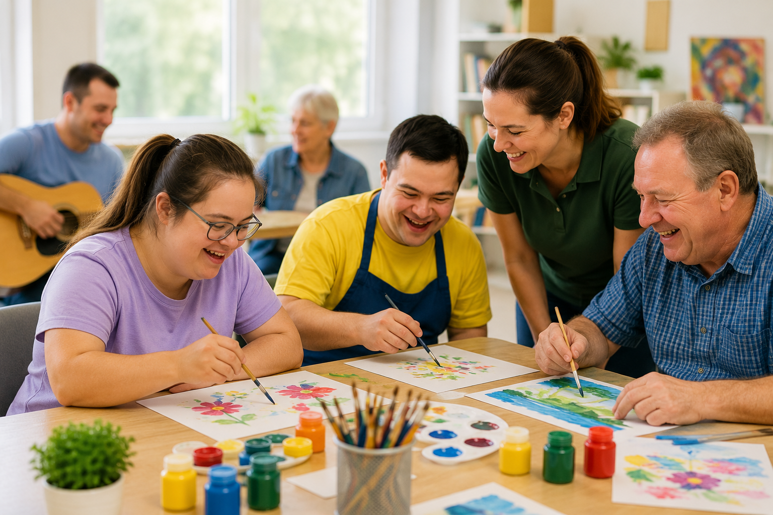 NDIS Day Program participants engaging in community activities